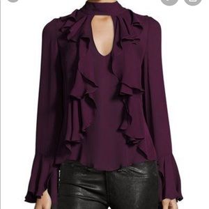 Cinq a sept ruffle blouse
